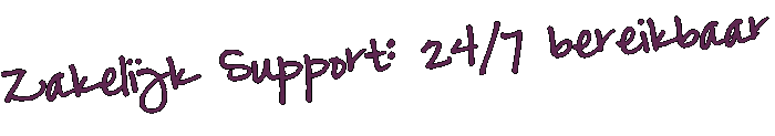 Zakelijk Support 24/7 bereikbaar