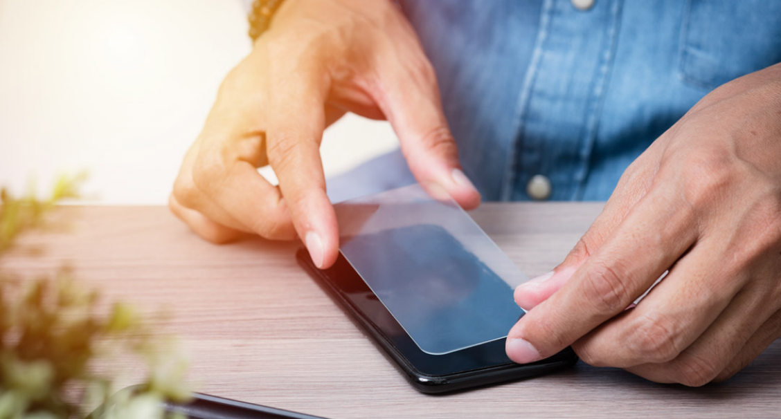 Screenprotector plaatsen