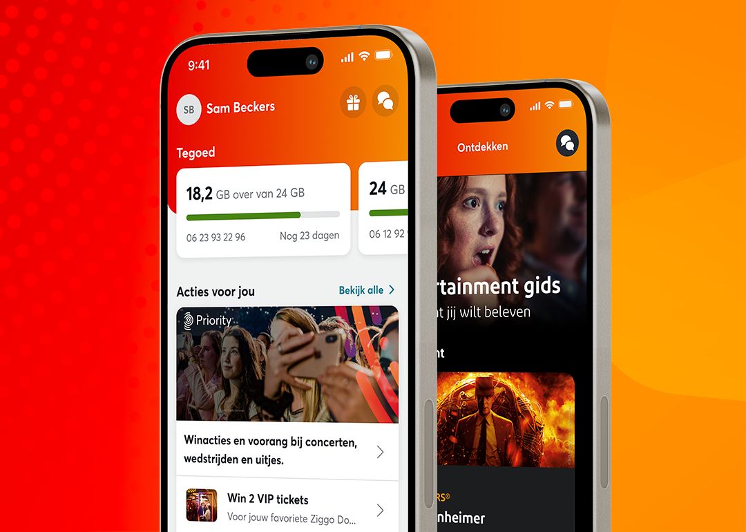 Nieuw: De Vodafone & Ziggo app