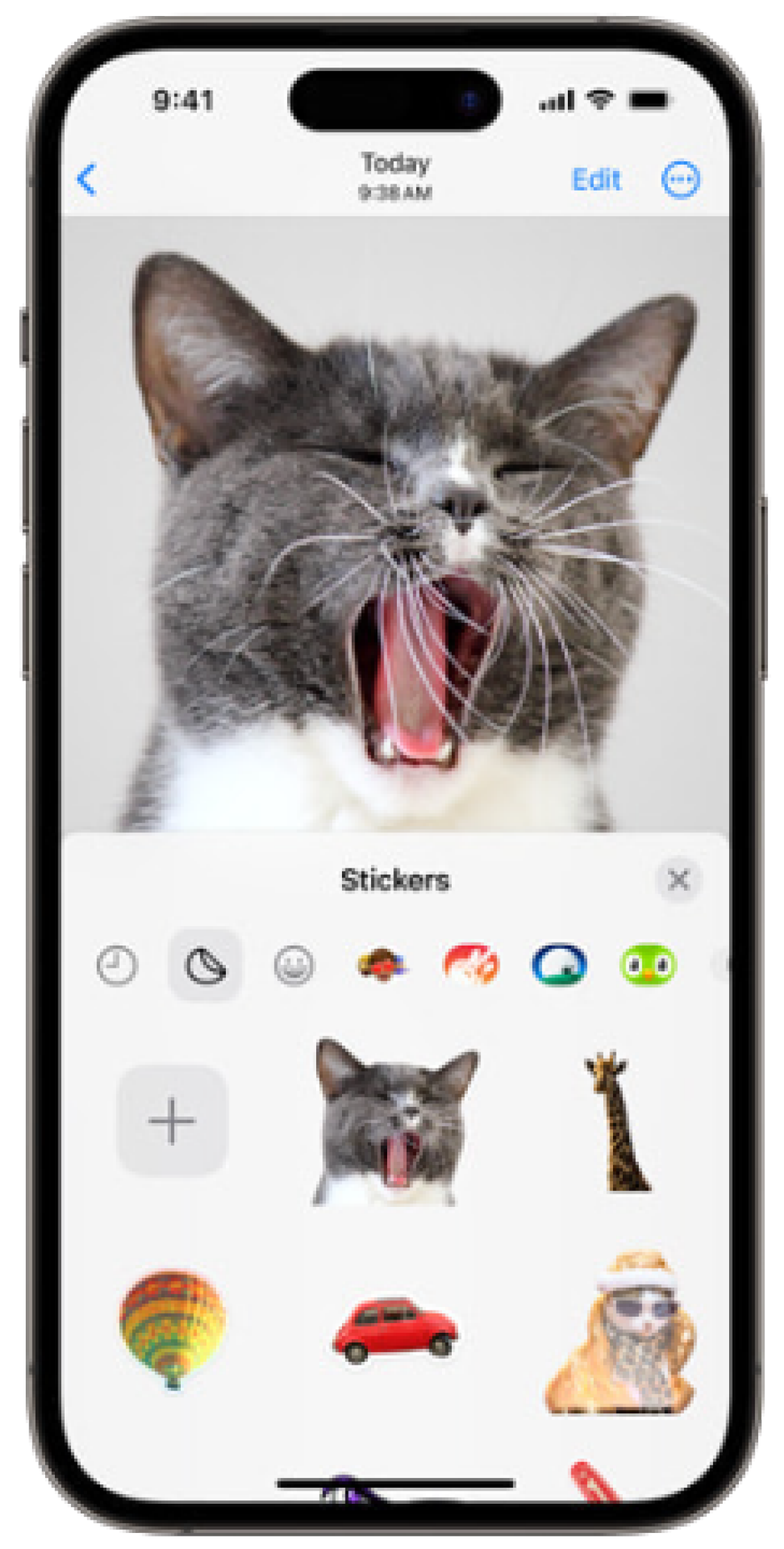 Stickers in iOS 17 | Vodafone